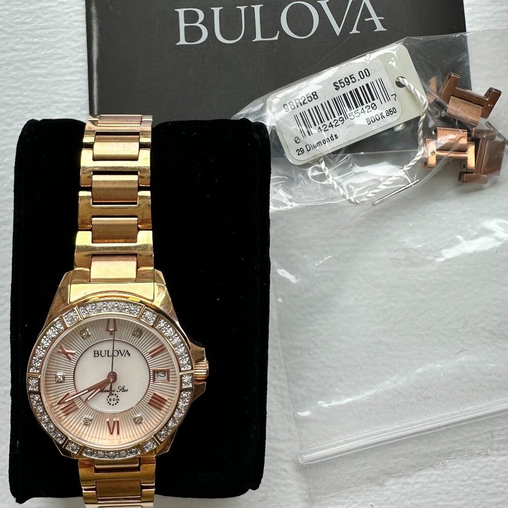 Bulova Marine Star Watch, Rose Gold